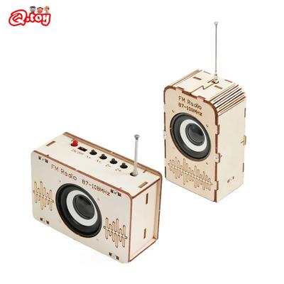 Сделай сам модель FM-радио Научные игрушки для детей Деревянный STEM Технология Экспериментальный набор Инструментов Обучение Образование Школьные принадлежности