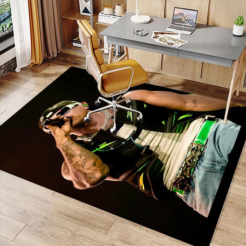 feid Printed Absorbent Washable Carpet, Non-Slip Bathroom Mats, Kitchen Rugs, Yoga Mat,Living Room Entrance, Camping Picnic Rugs