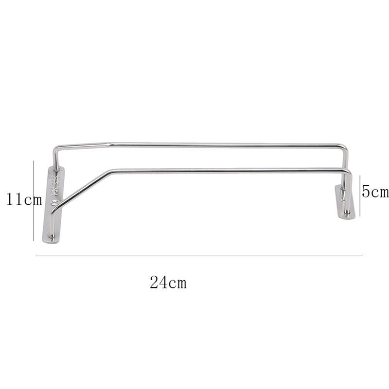 Red Wine Glass Goblets Hanger Racks Stainless Steel Shelving Organizer Upside Down Stemware Home Bar Pub Holders 2025 New