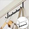 New 5-Link Door Storage Hook No Punch Universal Wall Hanger Hook Traceless Multifunction Door Hooks