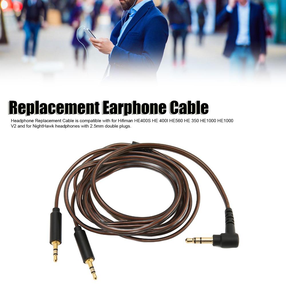 3.5mm to Dual 2.5mm Aux Cable for Hifiman HE400S HE 400I HE560 HE 350 HE1000 HE1000 V2