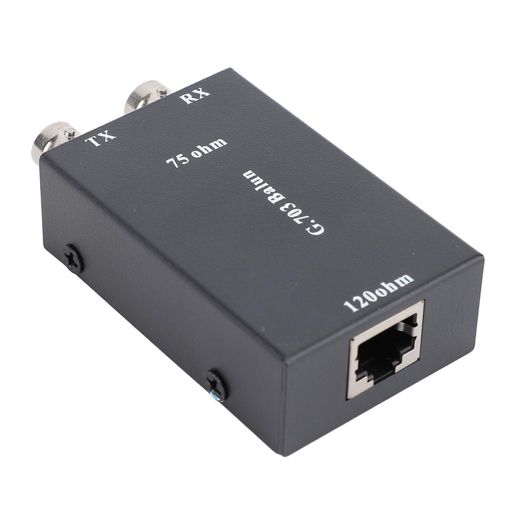 Преобразователь BNC Ethernet в RJ45, разъем 75 Ом в 12 Ом, преобразователь балансного в небалансный G703 для
