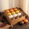 12 Pcs Plastic Pumpkin Hanging Ornaments Matte Thanksgiving Decorations  Harvest Party
