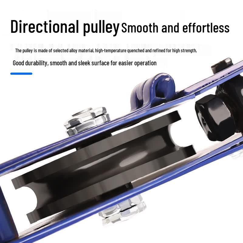 Heavy-Duty Single-Wheel Wire Rope Lifting Pulley with Hook