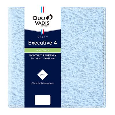 Quo Vadis Executive 4/Ежедневник Club (Начиная с апреля 2025 года) (Еженедельный вертикальный, квадратный размер, 16x16см), Голубое небо (qv66202sb)