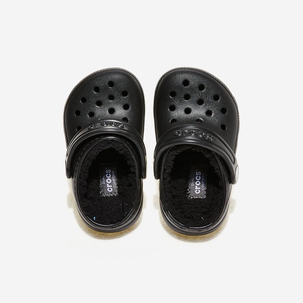 [Crocs] Classic Lined Clog Toddler [CRS207009-BLACK/BLACK]