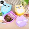 1pcs Cartoon Owl Lunch Box Portable Japanese Bento Meal Boxes Lunchbox Storage For Kids School Outdoor Thermos Food Picnic Set