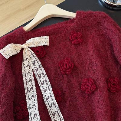 Женский осенне-зимний свитер, утолщенный, теплый вязаный эластичный с длинным рукавом оверсайз топ