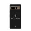 Чехол Maniacase для Google Pixel 7 Pro maserati белый карбоновый фон