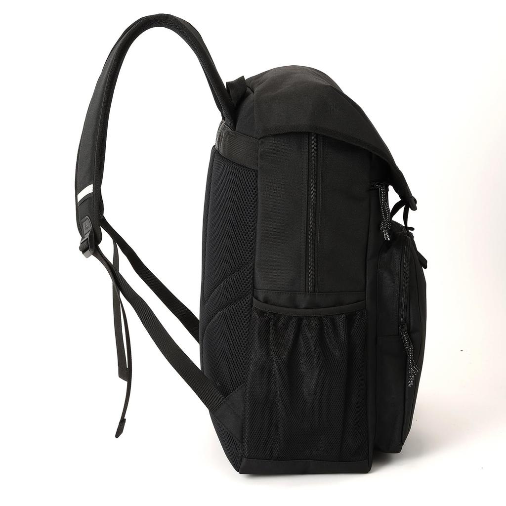 Backpack B4 size storage inch PC storage 32L flap type 1 compartment school bag school backpack Black x Purple x Sky H48 x W33 x D16cm [Adidas] 15.6