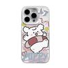 Couple swim ring dog case for iPhone 18 Pro Max, compatible with iPhone 12, 14 Plus, cute and niche.
