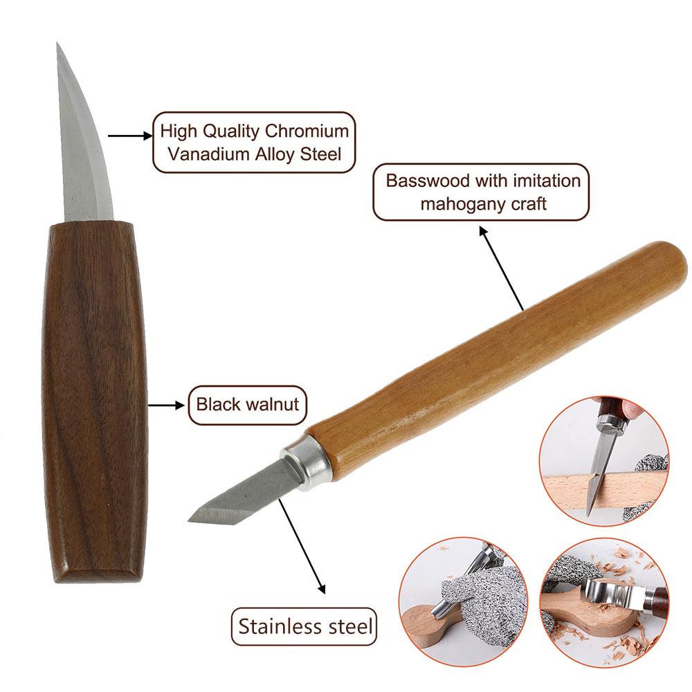 Wood Carving Tool Set Chisel Chisel Woodworking Tool Suitable for Beginners Woodworking DIY Craft Enthusiasts