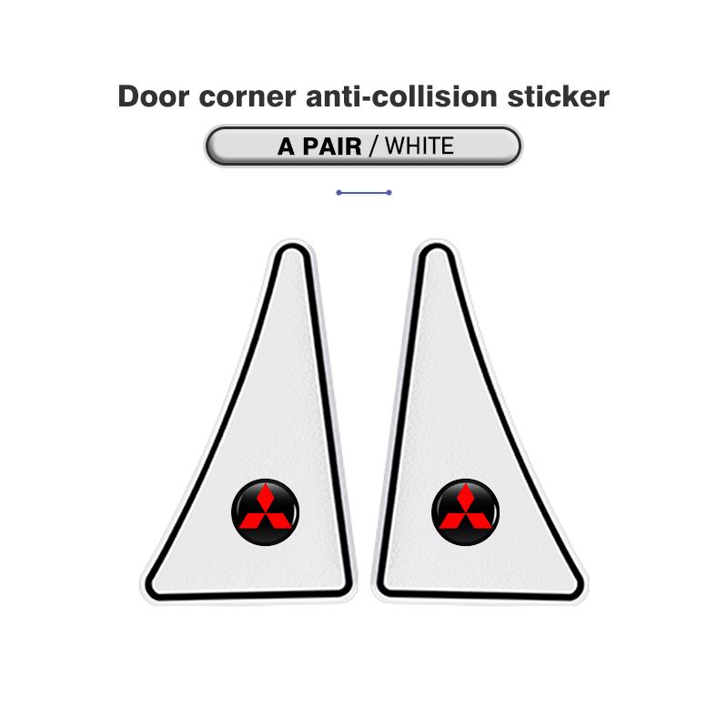 2pcs PVC Car Door Edge Protector Sticker Anti Collision Anti-scratch Accessories For Mitsubishi Outlander Lancer L200 ASX Pajero