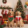 Tie-on Christmas Dog Bandanas Adjustable Pet Costume Accessories  Pet Cosplay