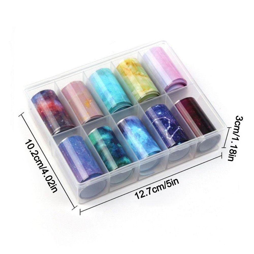 Flower Nail Foils The Starry Sky Nail Art Stickers Fashion Nail Stickers Nail Decoration