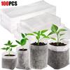 Biodegradable Nonwoven Fabric Nursery Plant Grow Bags Seedling Growing Planter Planting Pots Garden Eco-Friendly Ventilate Bag