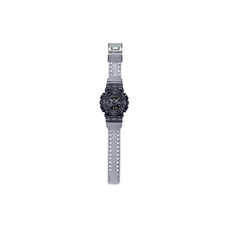 Casio Мужские часы Серия 55 мм Черные с двойным жидкокристаллическим/аналоговым дисплеем GA-110SKE-8ADR GA-110SKE-8ADR