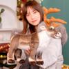 Lifelike Reindeer Plush Toy Christmas Deer Plush Doll SimulationElk Soft Toys Merry Christmas New Year Decoration Best Gifts