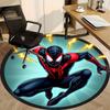 1pc Spider-Man Web Slinger Round Rug - Office Carpet, Anti-Slip Mat for Chairs, Cartoon Design Decor for Home Living Room or Bedroom -0412191