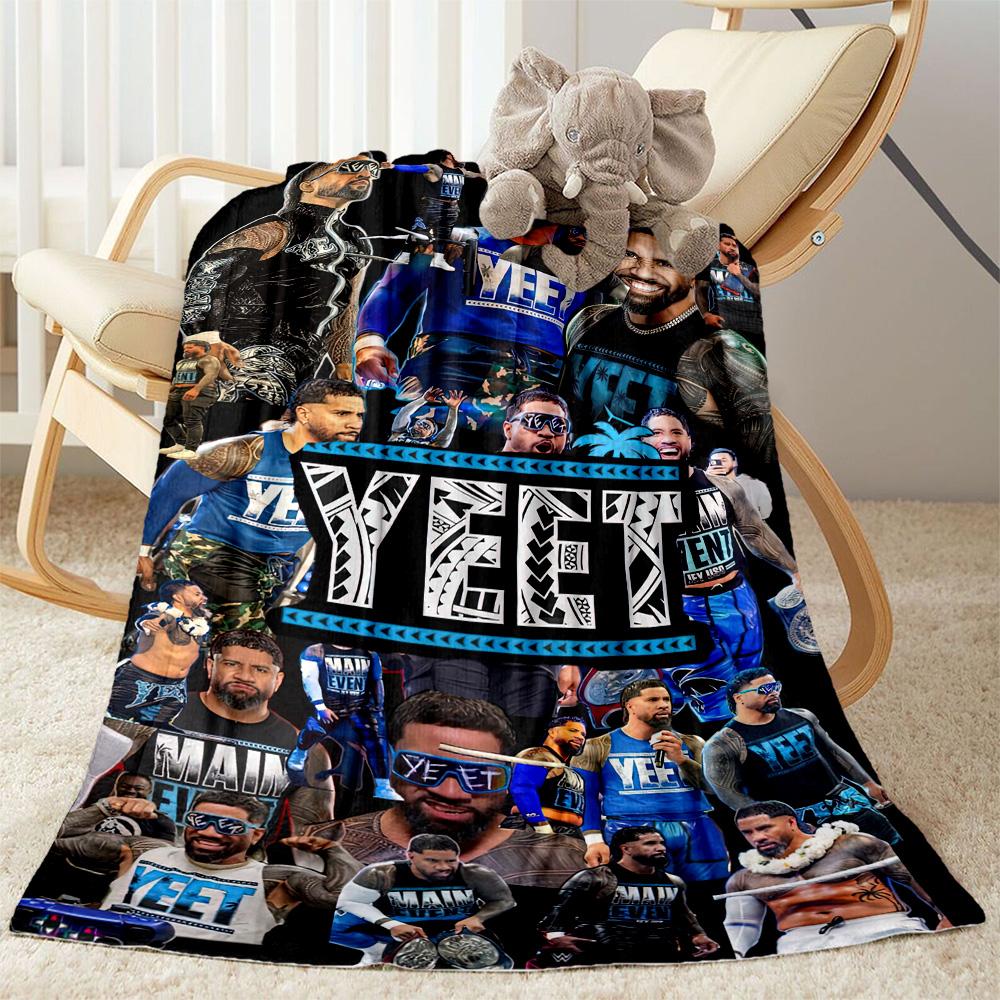 Yeet Jey Uso2 Blankets are suitable for living rooms,making them an ideal choice for outdoor travel and gifts.