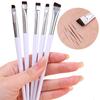 Angled Thin Makeup Brushes Blade Eyebrow Brush Flat Fine Eyeliner Brushes Contouring Brow Professional Beauty Facial Makeup Tool