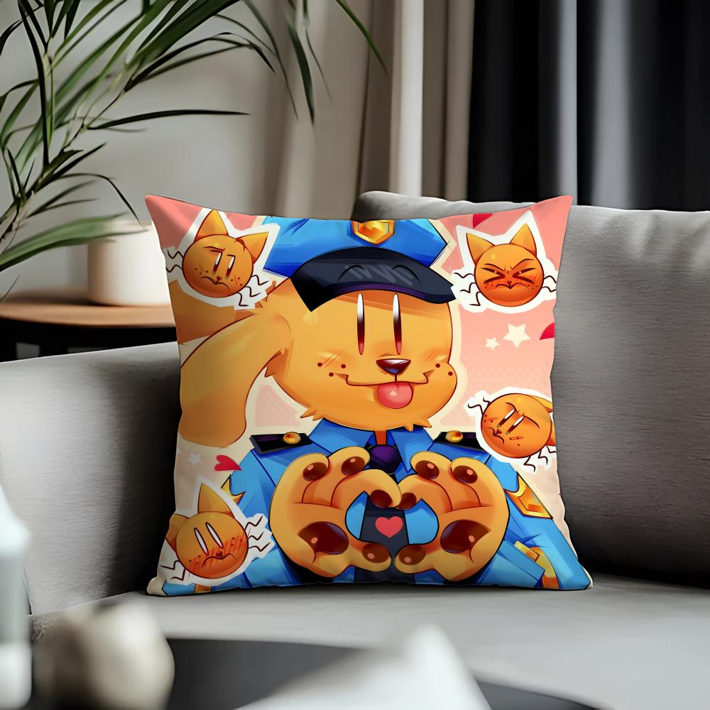 Hot Ddogmanable Cushion Cover Antidustmite Pillowcase Invisible Zipper Silky Short Plush Sofa Cushion Cover