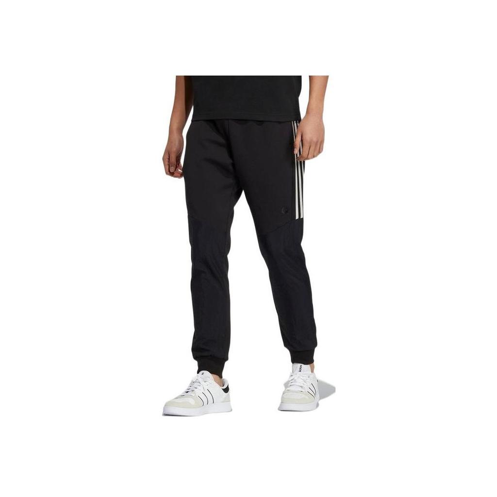 Adidas Штаны мужские спортивные Neo Side Stripe Solid Bottoms черного цвета HC9679