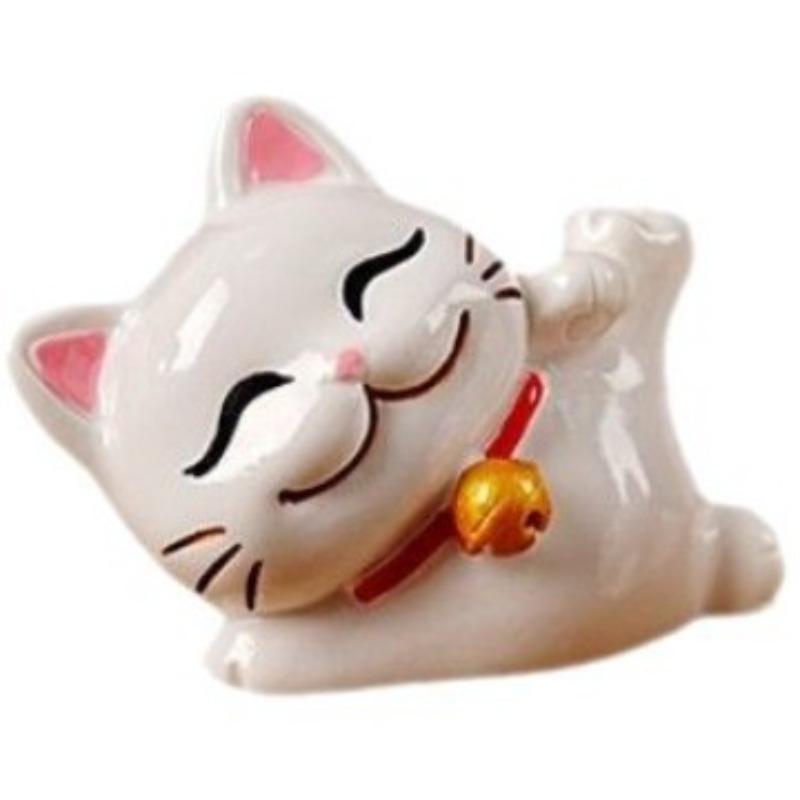 Фигурка Кота Удачи из смолы - Прекрасное украшение для рабочего стола, Подарок для снятия стресса на работе, Домашняя игрушка-фигурка