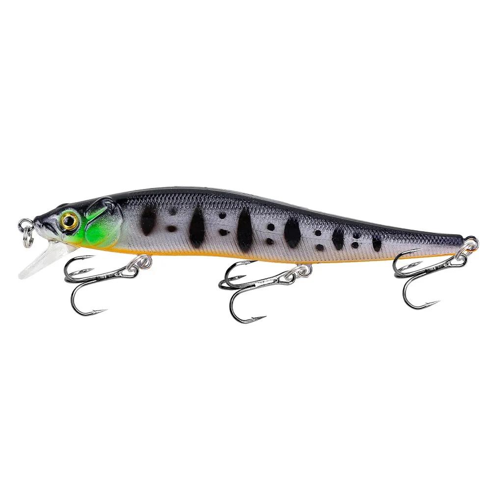 1 шт., рыболовная приманка, 115 мм, воблеры Minnow Crankbait, 3D глаза, искусственная приманка для окуня, приманка для щуки и карпа, наживка для плавания, рыбалка Pesca, окунь, аксессуары для плавания