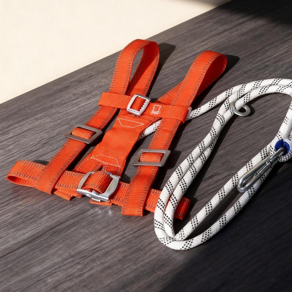Roofing Safety Harness Adjustable Security Equipment Construction Site Body Safety Harness for Men Beginners Professionals