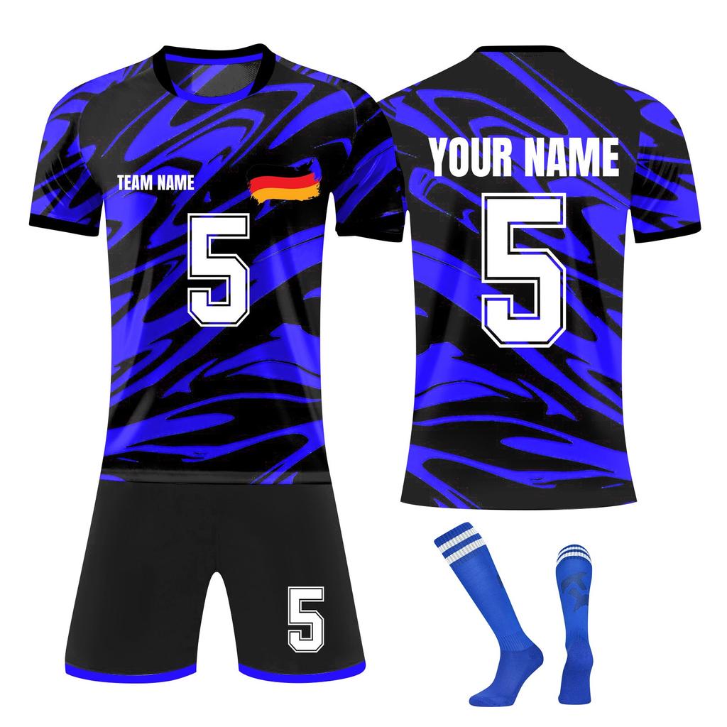 Personalised Shirts Kit Mens Girls With Name Number Custom Football Jerseys For Boys Training Suit