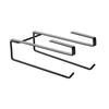 Under Cabinet Paper Towel Holder Dual Hanging Rack Multifunction Metal Kitchen Paper Towel Holder