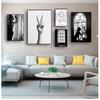 Art Canvas Painting Wall Pictures For Living Room Decor Black White Vintage Poster Abstract Line Nordic Posters And Prints Wall