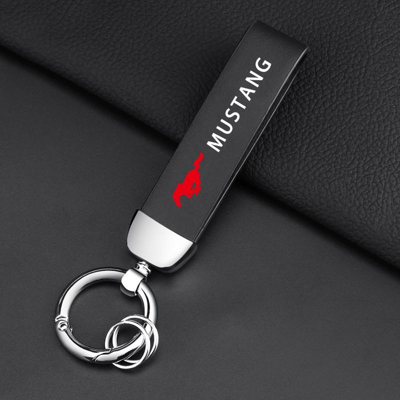 Кожаный Брелок для Ключей Автомобильный Брелок Подвеска Брелок Декор Стайлинг Для Ford Focus 2 3 mondeo mk3 f150 fusion mustang mk7