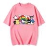 2026 Новые Летние Милые Футболки Sanrio Мягкий Хлопок Короткий Рукав для Родителей Детей Дышащие Повседневные Ежедневные Топы