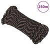 Vidaxl Linka Żeglarska, Czarna, 3 Mm, 250 M, Polipropylen