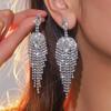 New Luxury High-end Diamond Long Fringed Earrings