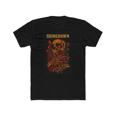 Футболка Shinedown Мужская Хлопок Круглый Вырез Винтажная Графический Принт Панк Рок Группа Концерт