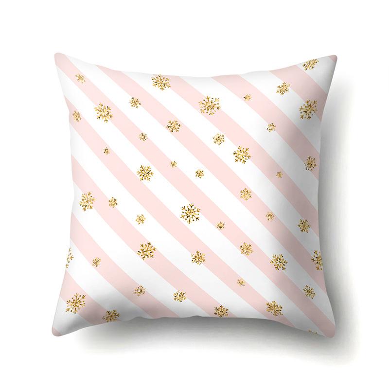 Nordic Pillow Ins Style Polyester Pillow Case Car Decoration Home Printed Car Waist Cushion Pillow Case