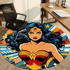 1 шт. Круглый ковер Wonder Woman для офиса, под офисные стулья, в спальню, гостиную, домашний декор, Декор для комнаты, Доступен в различных размерах