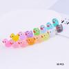 50pcs Mini Ornament Yellow Duck Resin Accessory Doll House Decor Miniature Figure  Garden Decor