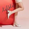 [Same as Shopping Mall] Spring and Summer Baotou Style One Belt Thick Heel Mary Jane Single Sandals