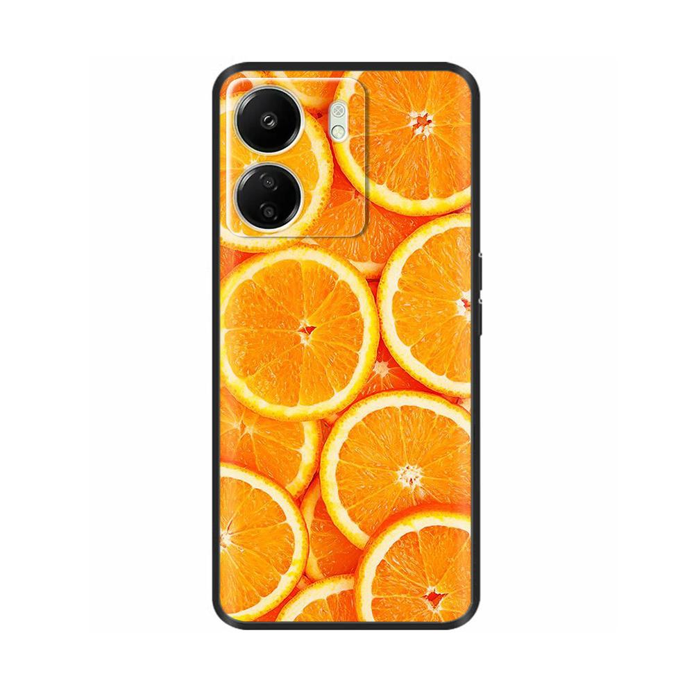 Чехол для Xiaomi Poco C65 Милый Роскошный Расписной Задний Чехол Мягкий Черный Силиконовый Чехол для Телефона Для Xiaomi Poco C65 PocoC65 Fundas Бампер