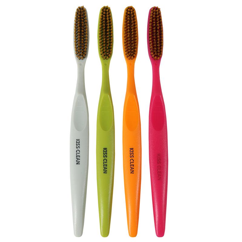 Зубная щетка с широкой головкой и мягкой щетиной для глубокой чистки межзубных пространств на 360°, семейный набор для мужчин и женщин.