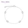 PAULBRIAL [СЕРЕБРО] PYSB0131 (РГ) Браслет с овальной подвеской