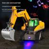 2.4G Alloy Excavator RC Bulldozer with Lights & Spray, 1:20 Scale Kids' Toy