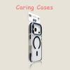 For iPhone 17 Pro Max Case Clear Acrylic Phone Cover Dual-Tone Design with Magnetic Back compatible with iPhone 16 15 14 13