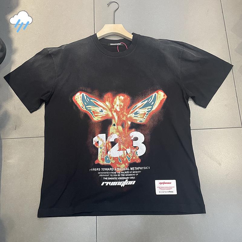 Unisex Unisex Hip Hop Angel Skeleton Graphics Rrr123 Tshirt Summer 100 Cotton Loose Tee Double Shadow Letter Print Rrr123 T Shirt