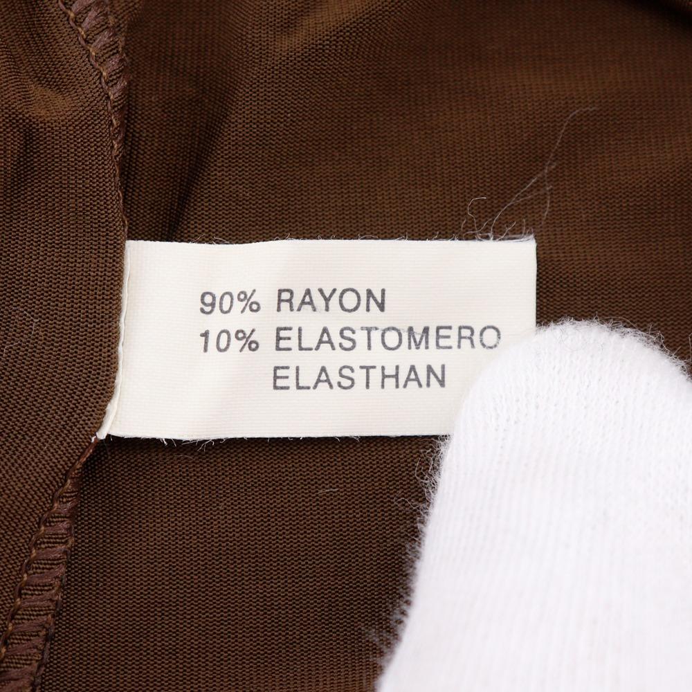 Fendi Футболка с логотипом, короткий рукав, цвет Pi Pink Brown, вискоза, женская, б/у
