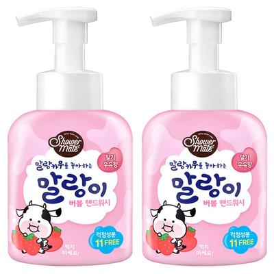 Средство для мытья рук Soft Cow Pure Bubble с ароматом клубники и молока, 500 мл, 2 шт.